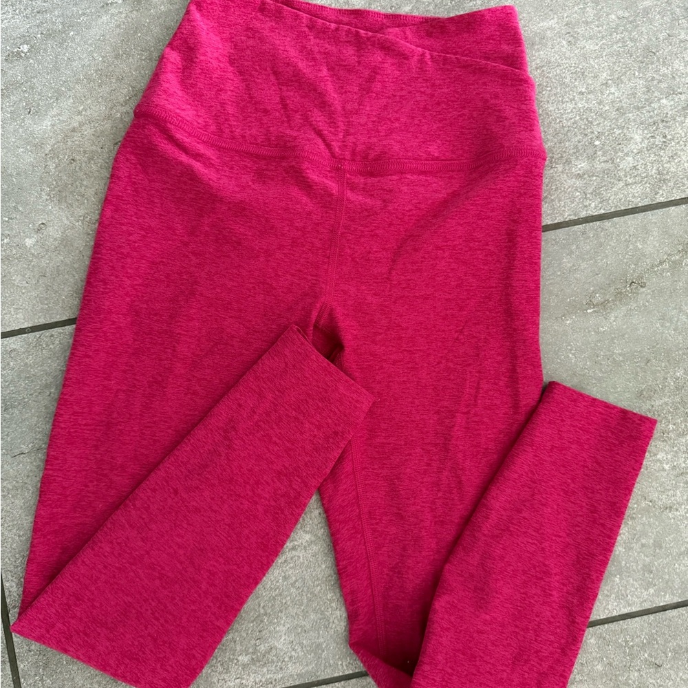 Beyond Yoga Pink High-Waisted Leggings